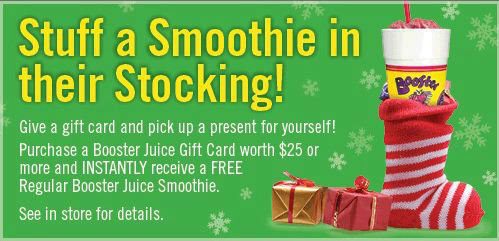 Booster Juice Free Smoothie