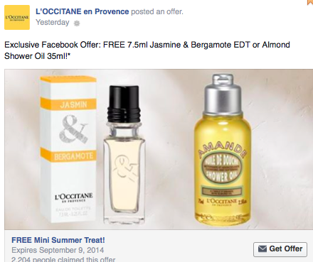 facebook-loccitane-free-coupon