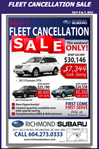 ridhmond-subaru-fleet-cancellation
